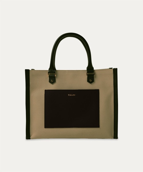 cullni Trimmed CanvasMiniHandbag バッグ CULLNI ハンドバッグ Leather Trimmed Canvas Mini Handbag