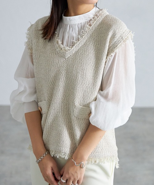 シェリエ sheller ツイード ベスト TWEED COLLECTION – shéller / シェリエ