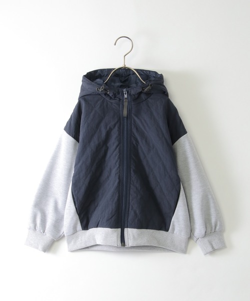 ikka（イッカ） ブルゾン アウター 「親子コーデ」ブロックスジップ