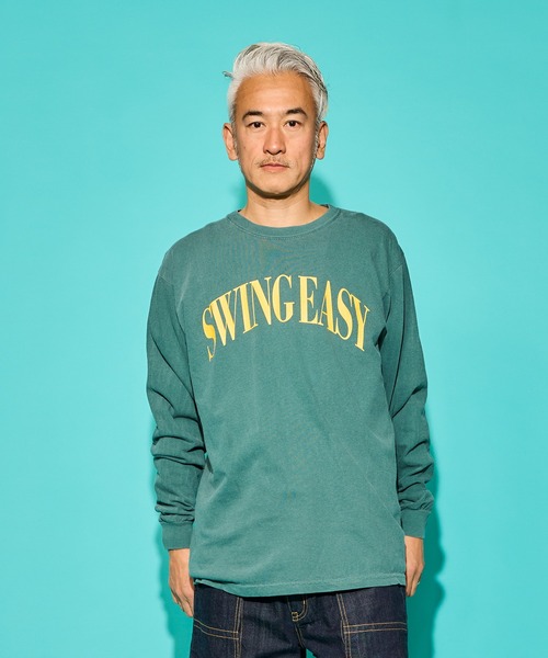 COMMON Tシャツ Lサイズ COMMON EDUCATION tシャツ - L/S TEE“SWING EASY” メンズ