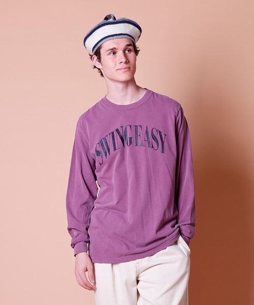 COMMON Tシャツ Lサイズ COMMON EDUCATION tシャツ - L/S TEE“SWING EASY” メンズ