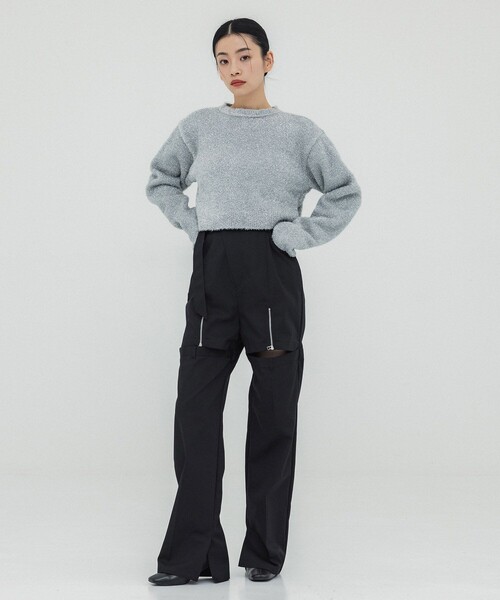 レディース　パンツ UNITED TOKYO パンツ スリットコンビファスナーパンツ