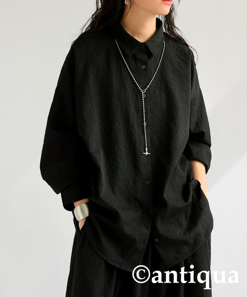 ブラウス シャツ Button Down Shirt レディース callautia ブラウス シャツ サイドギャザーショートシャツ