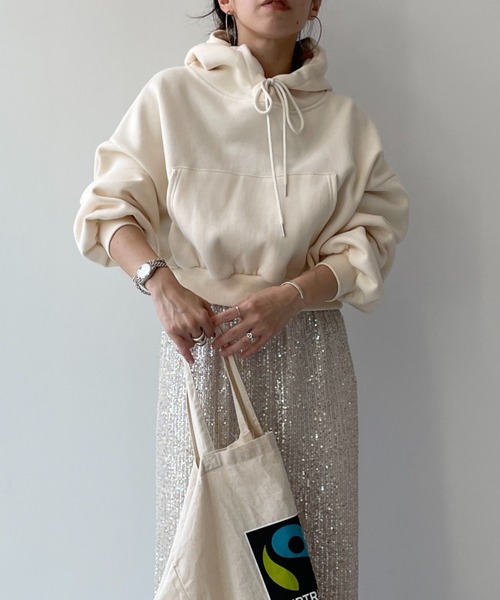 wee9s（ウィークス） パーカー egg short hoodie / エッグショート