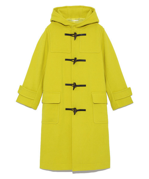 【美品✨】Mila Owen ロングダッフルコート 2022AW イエロー 1 ミラオーウェンイエローダッフルコートロング黄色美品