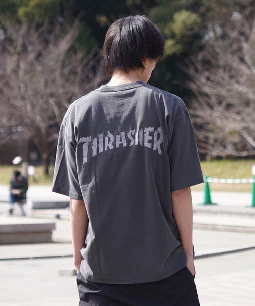 tシャツ Tシャツ メンズ 「ムラサキスポーツ限定」THRASHER/スラッシャー 半袖Tee ボックスシルエット ヴィンテージ THM-24SPSS｜zozo｜12