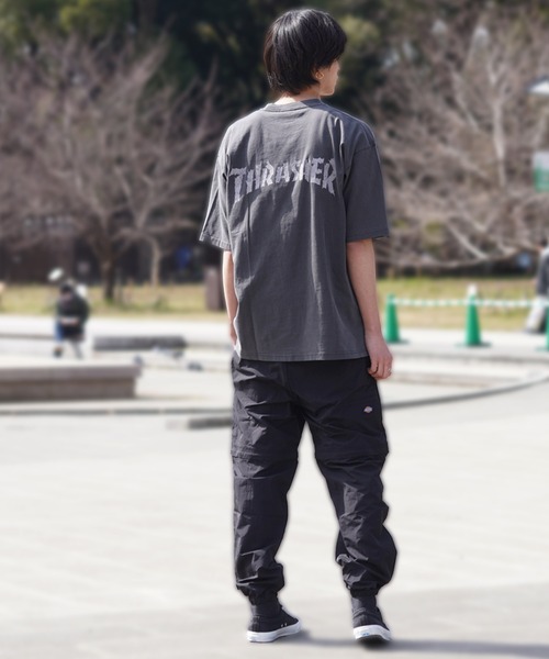 tシャツ 「ムラサキスポーツ限定」THRASHER/スラッシャー 半袖Tee ボックスシルエット ヴィンテージ THM-24SPSST04 メンズ レ | THRASHER | 13