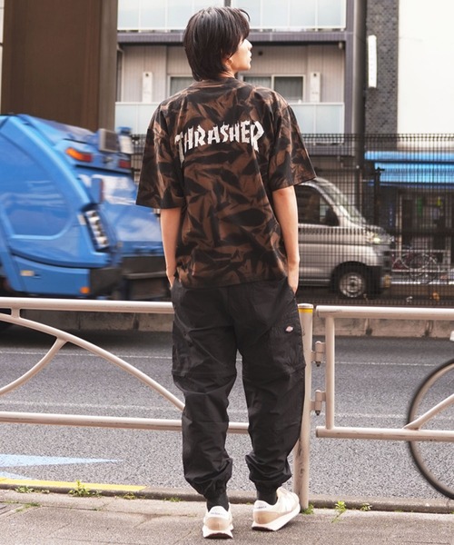 tシャツ 「ムラサキスポーツ限定」THRASHER/スラッシャー 半袖Tee ボックスシルエット ヴィンテージ THM-24SPSST04 メンズ レ | THRASHER | 19