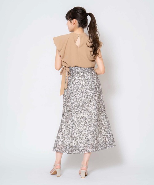 美品　Estnationパイピングスカート Noela スカート 刺繍パイピングスカート : ZOZOTOWN Yahoo!店