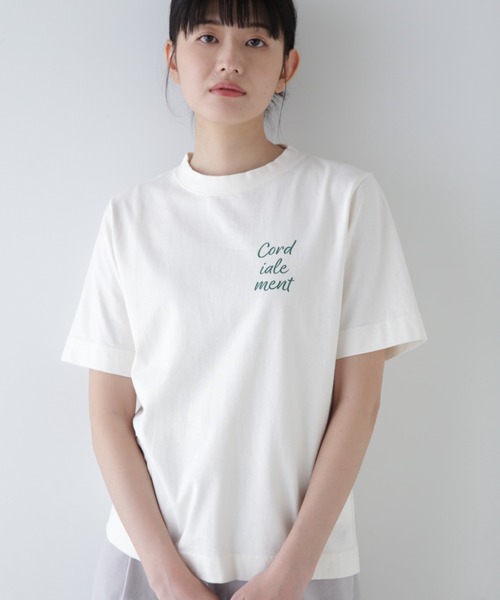 human woman tシャツ リサイクルロゴTシャツ レディース