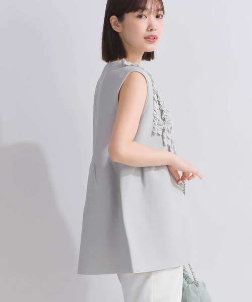 PICCIN PERLA ニット セーター フリルノースリーブペプラム