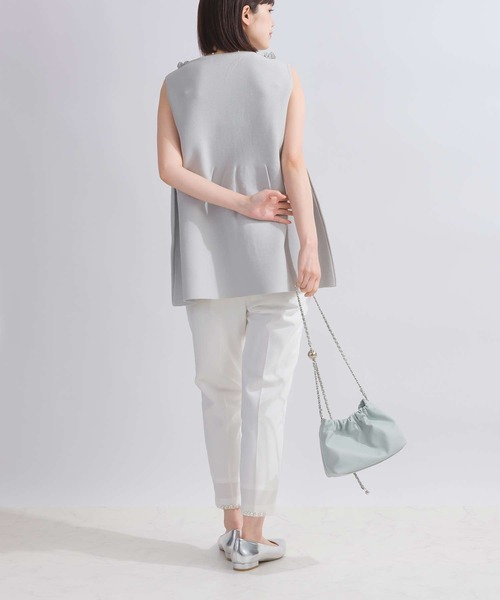 PICCIN PERLA ニット セーター フリルノースリーブペプラム