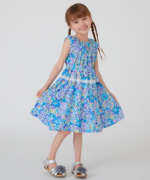 ワンピース フラワーガーデンプリントワンピース キッズ : 83833864  