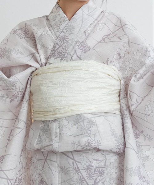 utatane 浴衣 ジュニア浴衣3点セット ひよこ商店 紫水晶の紫陽花ブーケ