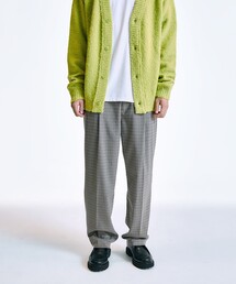 スラックス City Ambient Products: 2プリーツ ワイド テーパード スラックス メンズ レディース｜ZOZOTOWN Yahoo!店