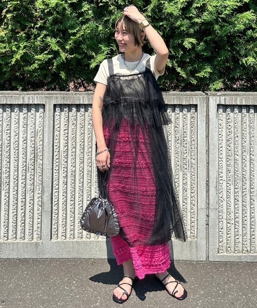 RODEO CROWNS WIDE BOWL ワンピース ティアードチュール
