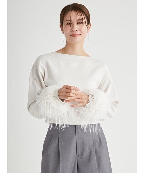 CELFORD tシャツ フェザーライクドッキングスウェット