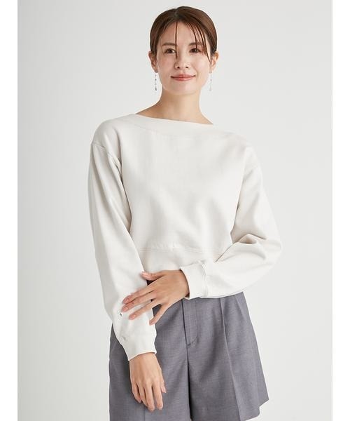 tシャツ フェザーライクドッキングスウェット レディース CELFORD tシャツ フェザーライクドッキングスウェット