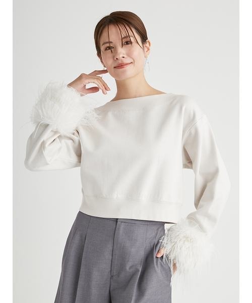 tシャツ フェザーライクドッキングスウェット レディース CELFORD tシャツ フェザーライクドッキングスウェット