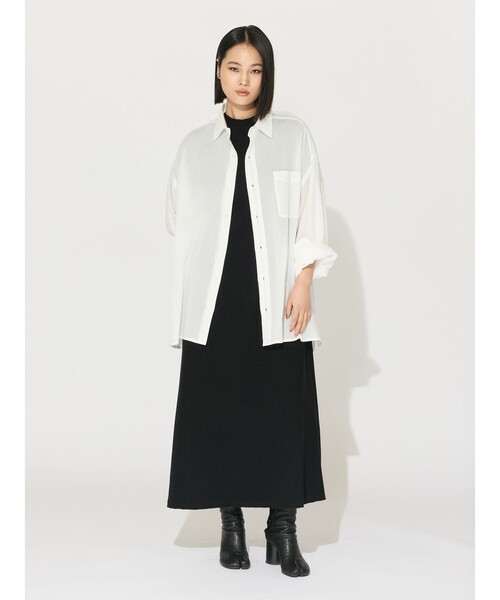 お値下げ　未使用美品MIDIUMISOLIDオフホワイトノースリーブワンピース 50％OFF】MIDIUMISOLID（ミディウミソリッド） メッシュ