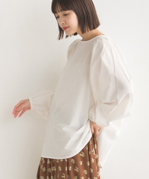 OMNES（オムネス） ブラウス シャツ 製品洗いコットンブロード