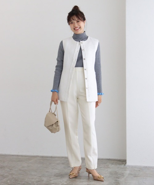 Pierrot（ピエロ） パンツ 2wayフロントスリットパンツ レディース