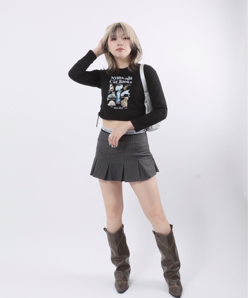 tシャツ 神保町にゃんこ堂 猫フォトプリント ラグランロンT