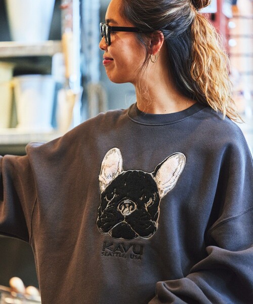 トレーナー スウェット KAVU カブー Ws リバートン レディース FREAK'S STORE トレーナー スウェット 限定展開 KAVU×FREAK'S