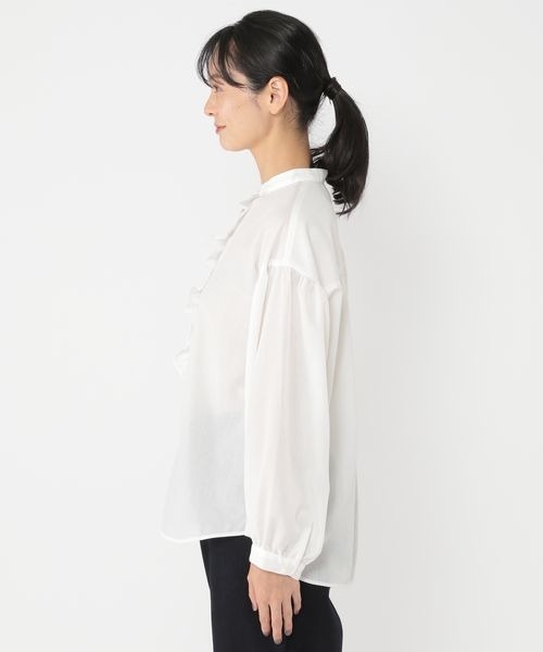 ブラウス シャツ 「ウタオ」シワになりにくいフリルブラウス レディース studio CLIP ブラウス シャツ 「ウタオ」シワになりにくいフリル