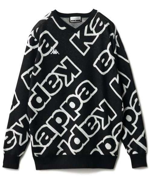 Kappa（カッパ） セーター ニット ロゴジャガード Vネックセーター