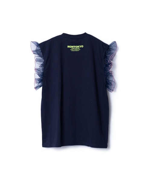 ノントーキョー PLEATS FRILL NO SLEEVE BLUE