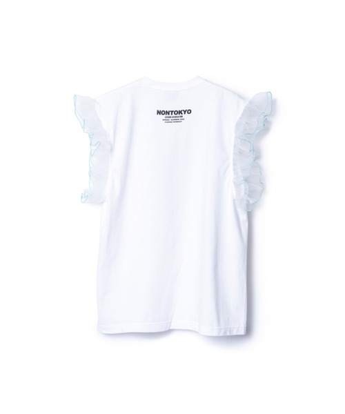 FRILL SLEEVE T-SHIRT (BLACK) – NON TOKYO