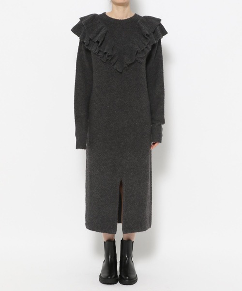 LOWRYS FARM（ローリーズファーム） ワンピース 2WAYフリルニット