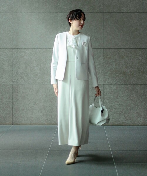 B：MING by BEAMS ジャケット ノーカラージャケット 「オフィス
