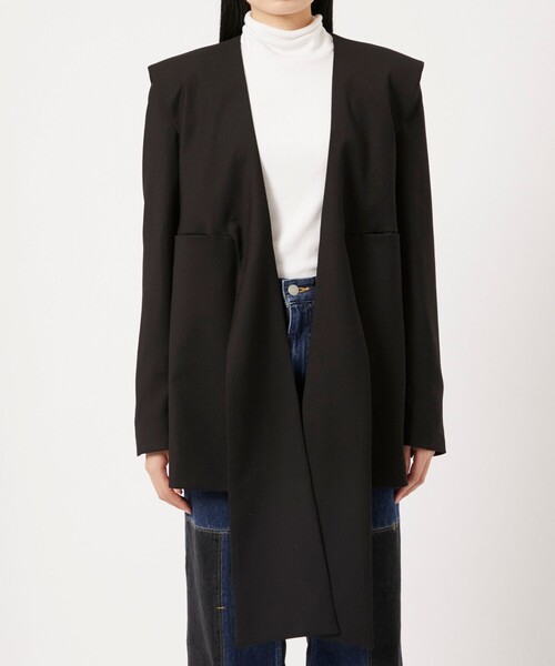 PoI ジャケット ノーカラージャケット 「PoI/ポイ」ribbon jacket 