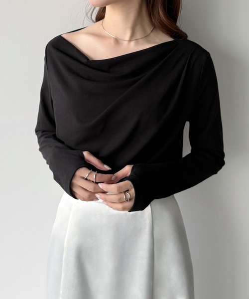 tシャツ 薄手ドレープトップス レディース tシャツ 薄手ドレープ半袖トップス レディース : ZOZOTOWN Yahoo