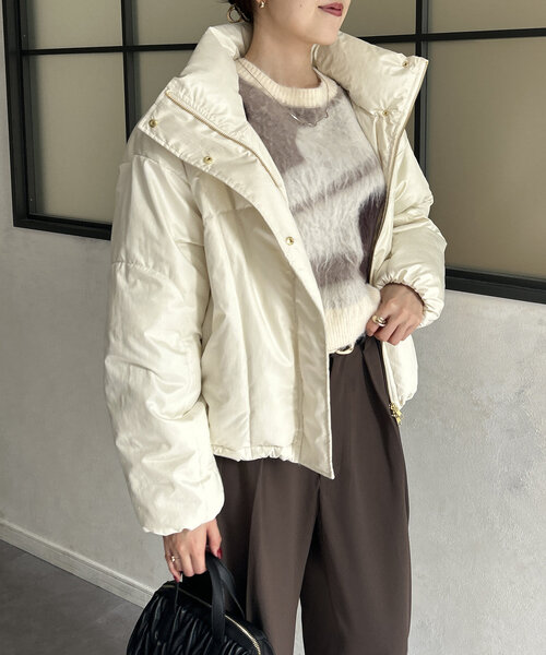 2番　　未使用　ホワイト　白　　レディース　中綿ジャケット 楽天市場】ダブル ポケット ナイロン 中綿 ダウン ジャケット