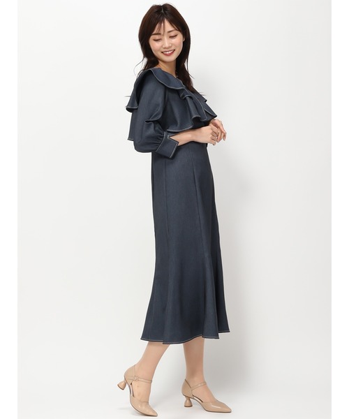 新品未使用 MISCH MASCH ドレスワンピース M レディース MISCH MASCH ドレス チュールシフォンワンピース「結婚式