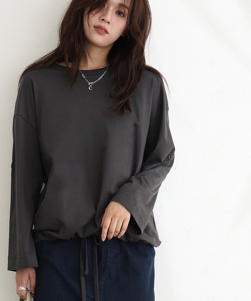 エリー ELLIEワンショルダートップス 長袖 ブラック 新品 エリー ELLIEワンショルダートップス 長袖 ブラック 新品