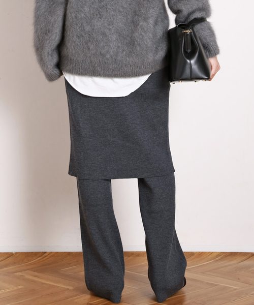 EVERYDAY I LIKE. リブスカート 38 EVERYDAY I LIKE. パンツ リブスカートパンツ レディース : ZOZOTOWN