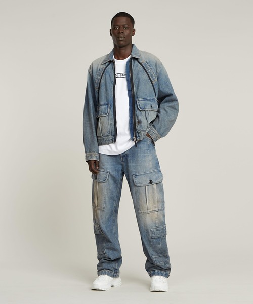 G-STAR RAW ジーンズ BEND 3D CARGO LOOSE JEANS/立体裁断ルーズ