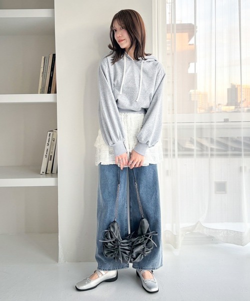 Heather（ヘザー） スカート レースフリルミニスカート 319845