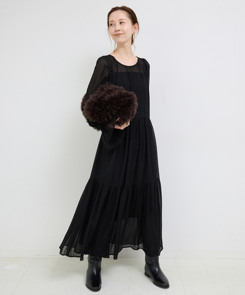 SLOBE IENA ワンピース シアージャガードワンピース レディース 