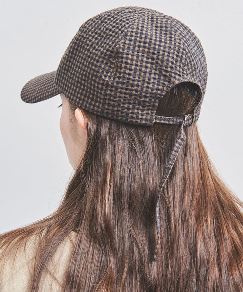 UNITED ARROWS キャップ 帽子 ギンガムチェック UV レディース