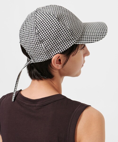 UNITED ARROWS キャップ 帽子 ギンガムチェック UV レディース