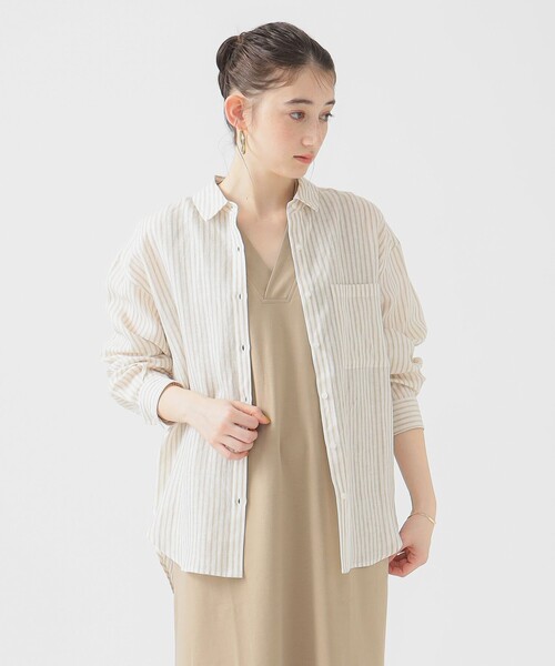B：MING by BEAMS ブラウス シャツ 「冷房対策」ルラン