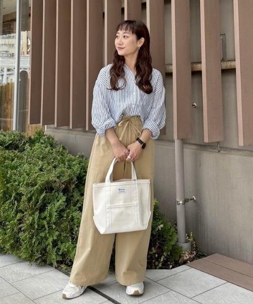 B：MING by BEAMS ブラウス シャツ 「冷房対策」ルラン