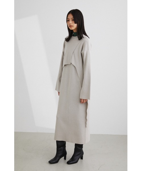 「STYLEMIXER」 ニットワンピース MEDIUM パープル レディース_画像8