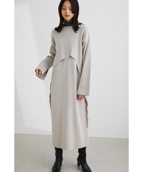 「STYLEMIXER」 ニットワンピース MEDIUM パープル レディース_画像9