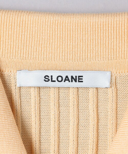 SLOANE ニット セーター 「一部別注」「SLOANE」リブ ボタン